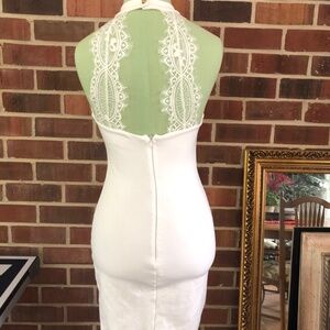 Lulu's Endlessly Alluring White Lace Bodycon Dress Wedding collection